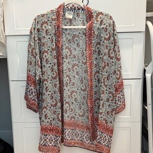 Knox Rose Multicolor Floral Kimono